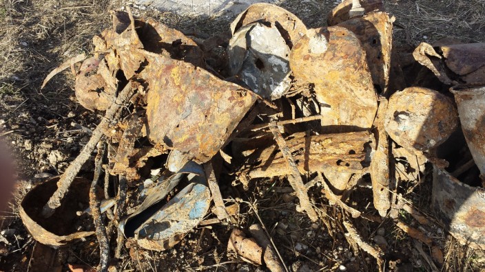 Vermutete Funde aus einem Zwangsarbeiterlager
von Krauss-Maffei an der Ecke Ludwigsfelder,
Krauss-Maffei-Straße