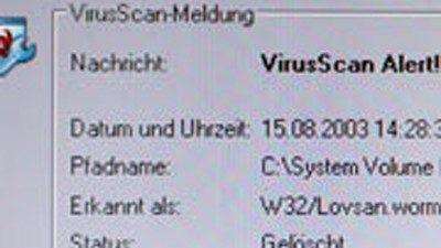 Windows-Virus: Virenalarm: Laut Internet-Sicherheitsunternehmen sieht der Wurm im Internet auf die Uhr, bevor er bestimmte Operationen startet.