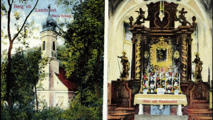 Berg ob Landshut Maria Bründl Altar mit Gnadenbild