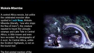 Serie: Mythen von Monstern (Teil 5): Im Internet kursieren etliche Darstellungen des Dinos, die sich auf Berichte von Bewohnern des Kongobeckens beziehen.