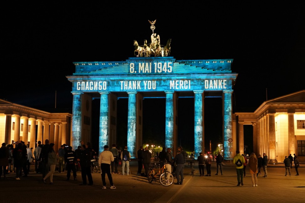 End Of World War II Commemorations Take Place In Berlin During The Coronavirus Crisis