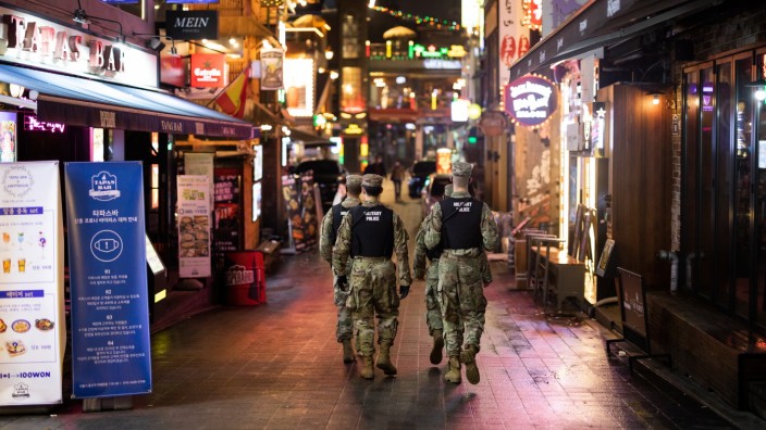 Seoul's Itaewon Area As South Korea Faces New Flare-Up in Virus Cases Tied to Nightclubs
