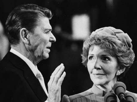 Historische Inauguration Amtsantritt Rede AP Reagan