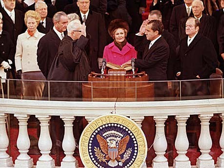 Historische Inauguration Amtsantritt Rede AP Nixon