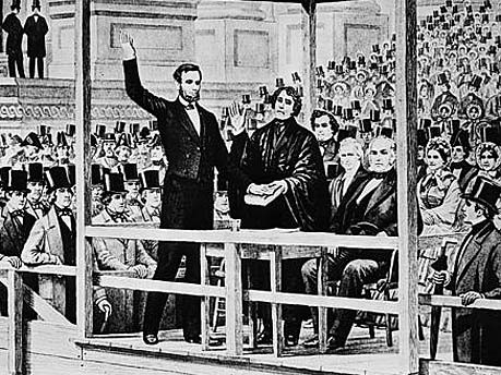 Historische Inauguration Amtsantritt Rede AP Lincoln