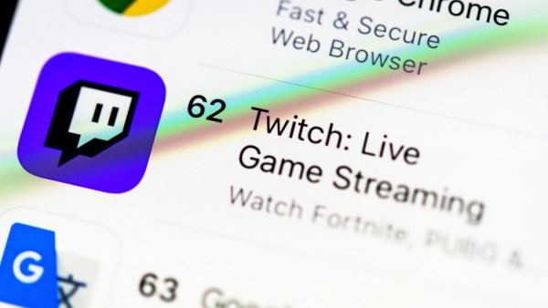 Twitch App, Live Streaming für Gamer, App-Icon, Detail, formatfüllend *** Twitch App, live streaming for gamers, app ic