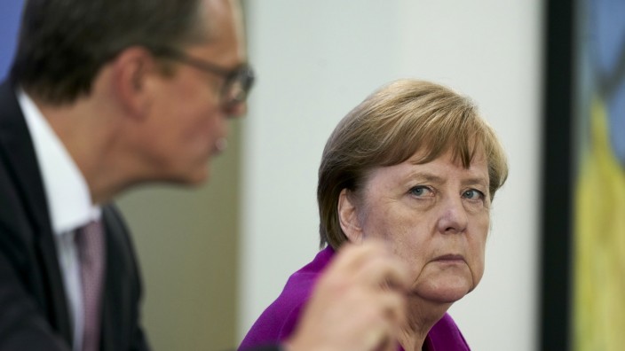 Merkel Holds Press Conference Following Meeting With Eastern States Leaders