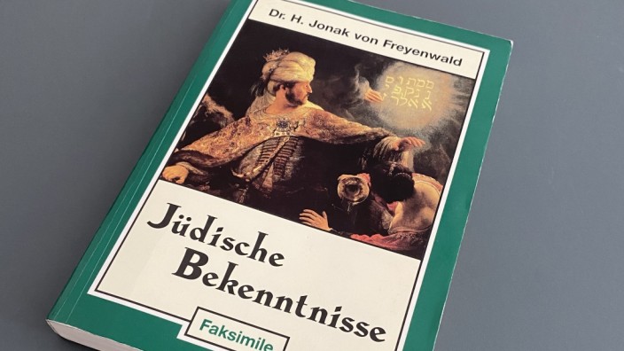 Von dem österreichischen Rechtspopulisten Heinz-Christian Strache in den Neunzigerjahren verschenktes antisemitisches Buch "Jüdische Bekenntnisse" samt von Strache verfasster antisemitischer Widmung