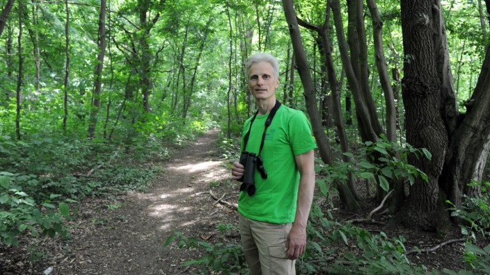 SZ-Serie: Urlaub in München: Martin Hänsel vom Bund Naturschutz kümmert sich gemeinsam mit vielen Helfern darum, dass die Natur hier noch gedeiht.