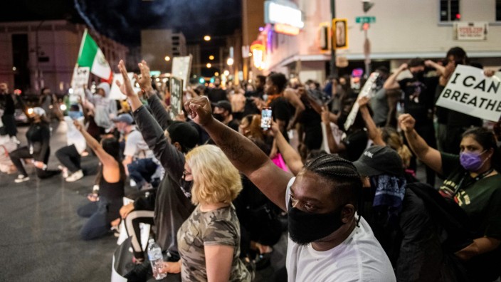 Proteste in den USA: Eine "Black lives matter"-Demonstration in Las Vegas