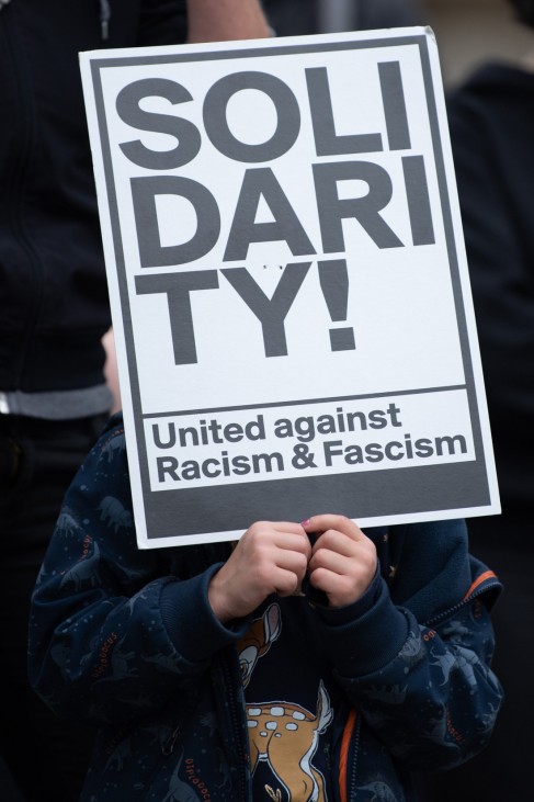 Demonstration gegen Rassismus · Dresden