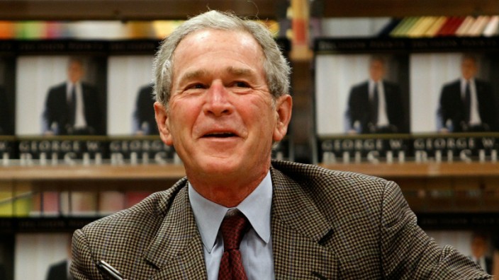 George W. Bush Signs Copies Of His New Memoir 'Decision Points'