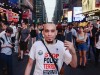 USA: Black Lives Matter Protest in New York City Joshua Lopez doing the Cop Watch. Thousands Marched through the street