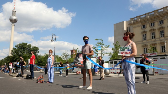 'Unteilbar' Protests Demand Social And Political Change During The Coronavirus Pandemic
