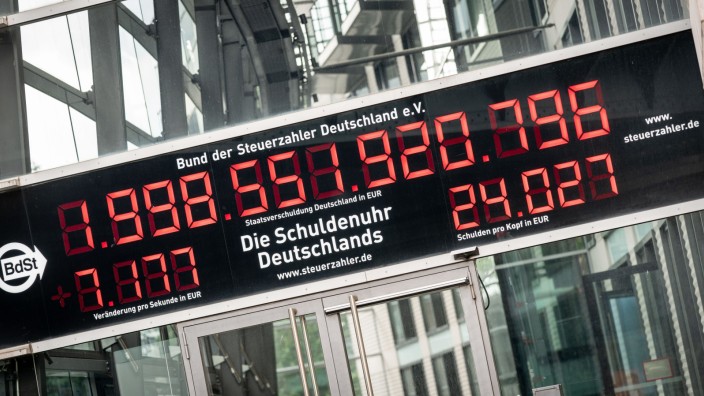 25 Jahre Schuldenuhr Deutschlands
