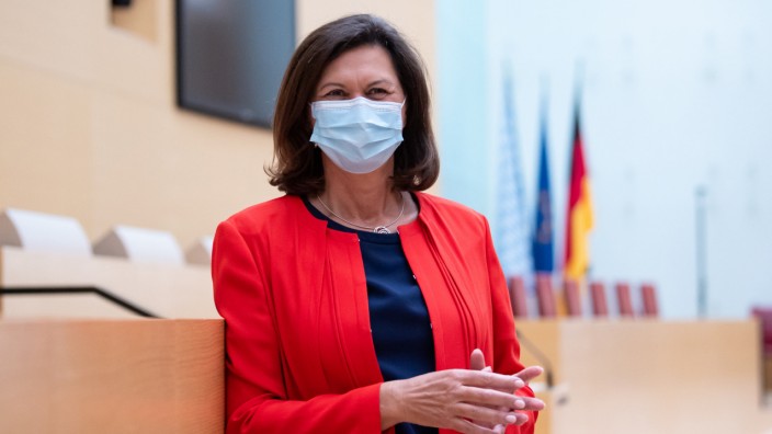 Maskenpflicht im bayerischen Landtag