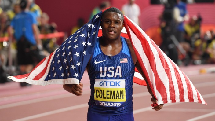 Leichtathletik: Christian Coleman: Seine verpassten Dopingtests waren schon in Doha Thema.