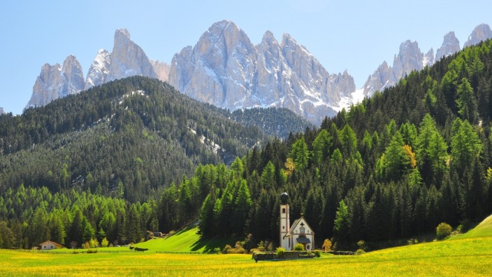 Südtirol: Beliebt bei Instagramnutzern: St. Johann in Ranui im Villnößtal.