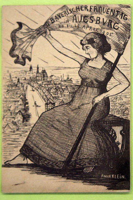 Dachauer Malweiber: Ein großes zeichnerisches Talent war Anna Klein. Von ihr stammt das Bild zum Bayerischen Frauentag 1905.