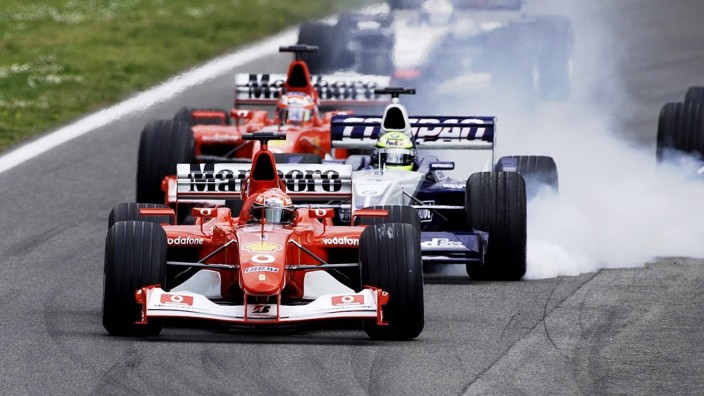 Sportfernsehen: Jahrzehnte fest in RTL-Hand: die Formel 1, hier der Große Preis von San Marino 2002.