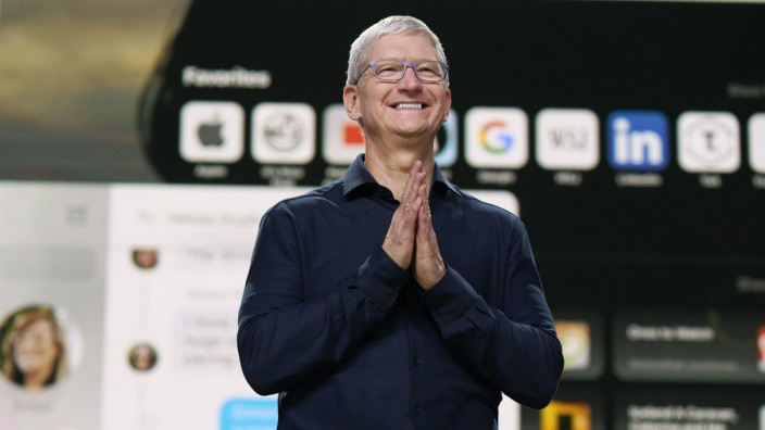Entwicklerkonferenz WWDC: Tim Cook stellte auf der Apple-Keynote zahlreiche Neuerungen vor.