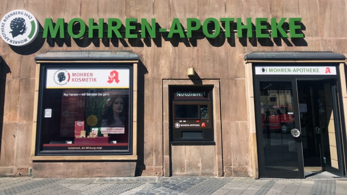 Rassismus-Debatte: In Nürnbergs Zentrum findet sich die "Mohren-Apotheke".