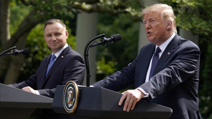 US-Präsident emfängt Polens Präsidenten Duda