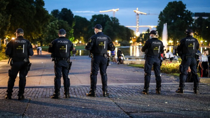 Polizeikontrolle in Stuttgart