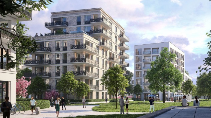 Wohnungsbau in Milbertshofen: 500 Wohnungen sollen auf dem Firmengelände von Knorr-Bremse an der Moosacher Straße in Milbertshofen, nördlich des Olympiaparks, entstehen.