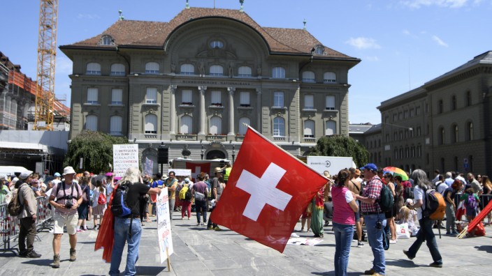 Coronavirus - Proteste in der Schweiz