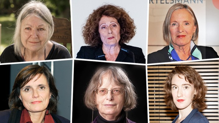 Literaturpreise für Frauen: Helga Schubert, Rachel Salamander, Ute Frevert, Iris Radisch, Elke Erb und Nora Bossong.