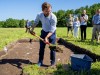 Norway's Minister for Climate Rotevatn takes first shovel on excavation of Gjellestadskipet