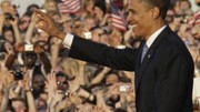 Gefeierter Star: Obama bei seinem Besuch in Berlin im Juli 2008