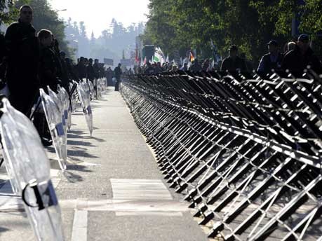 Polizeiaufgebot, Luxemburg, Foto: AFP