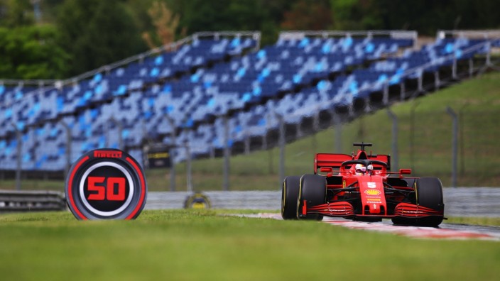 Formel 1: Sebastian Vettel im Ferrari beim Großen Preis von Ungarn 2020