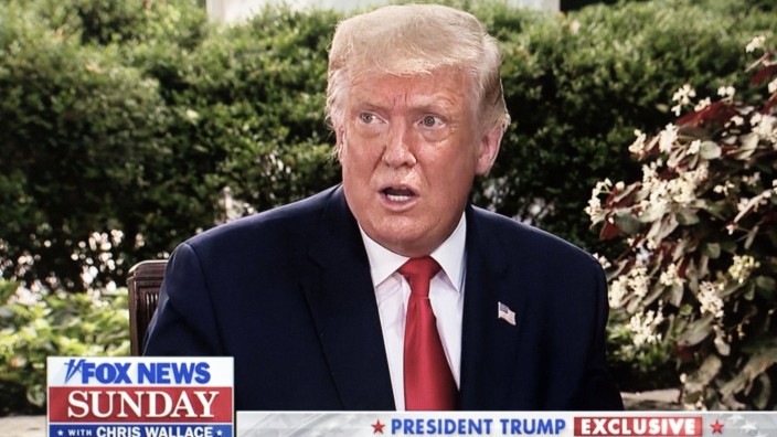 July 19, 2020 - Washington, District of Columbia, U.S. - A video capture of President DONALD TRUMP being interviewed by