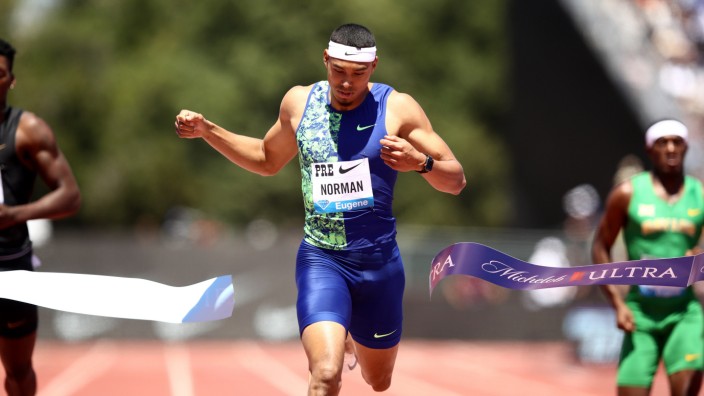 Sport und Corona: Hochleister mit ungewisser Perspektive: US-Sprinter Michael Norman ist stark in Form, muss 2020 aber ohne nationale Meisterschaften auskommen.