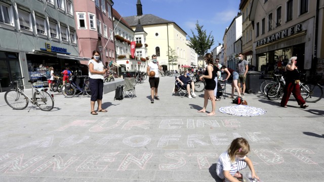 Grüne in Freising ziehen Bilanz: Das große Ziel einer Fußgängerzone in der Freisinger Innenstadt haben die Grünen noch nicht aus den Augen verloren.