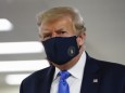 US-Präsident Trump mit Nasen-Mundschutz