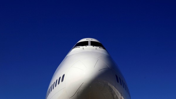 FILE PHOTO: A British Airways Boeing 747 passenger aircraft is parked at Heathrow Airport in west London
