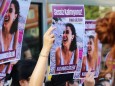 Women killings and annulment of Istanbul Convention protested in Turkey Women wearing a face masks while holds placards