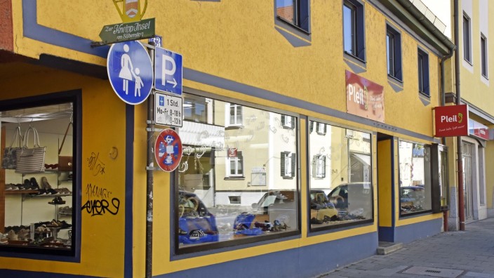 Fürstenfeldbruck: Das Schuhgeschäft Pleil an der Schöngeisinger Straße 33.