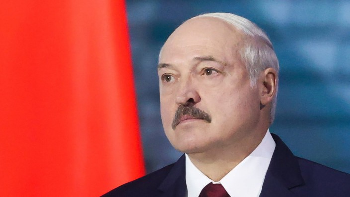 MINSK, BELARUS - AUGUST 4, 2020: President Alexander Lukashenko delivers his annual address to the Belarusian people an