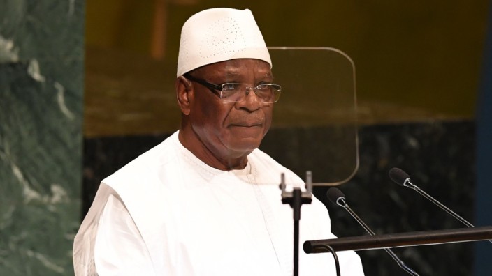 Westafrika: Keïta bei einem Auftritt 2018 vor den Vereinten Nationen - jetzt ist Malis Präsident unter Druck zurückgetreten.
