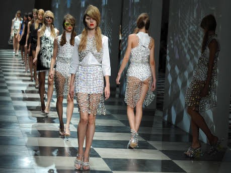 Fashion Week Milan; Modewoche Mailand; Milano; Bikini; Prada; AFP