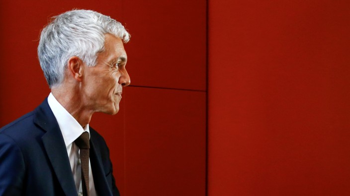 FILE PHOTO: Swiss Attorney General Michael Lauber arrives before an interview by the Judicial Committee of the Swiss Parliamen, in Bern