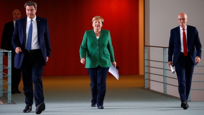 Pressekonferenz Kanzlerin Merkel