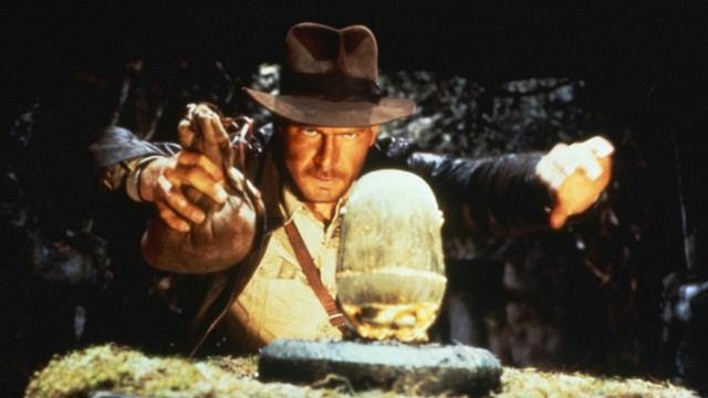 RAIDERS OF THE LOST ARK, Harrison Ford as Indiana Jones, 1981. Paramount/courtesy Everett Collection Paramount/Courtesy