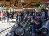Bikers participate in barrel races at the Broken Spoke Saloon during the 80th annual Sturgis Motorcycle Rally on Friday, Aug. 14, 2020, in Sturgis, S.D.