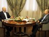 February 7, 2020. - Russia, Sochi. - Belarus President Alexander Lukashenko (left) and Russia s President Vladimir Puti